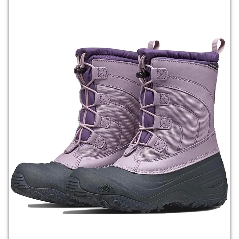 The North Face Kid’s Alpenglow Lace Ashen Purple/ Logan Berry Boots Youth Size 2